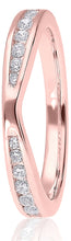 Load image into Gallery viewer, Round Brilliant Cut V-Shaped Channel Set Ring