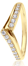 Load image into Gallery viewer, Wishbone Claw Set Round Brilliant Cut Diamond Ring