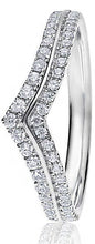 Load image into Gallery viewer, Wishbone Mini Claw Set Round Brilliant Cut Diamond Ring