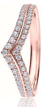 Load image into Gallery viewer, Wishbone Mini Claw Set Round Brilliant Cut Diamond Ring