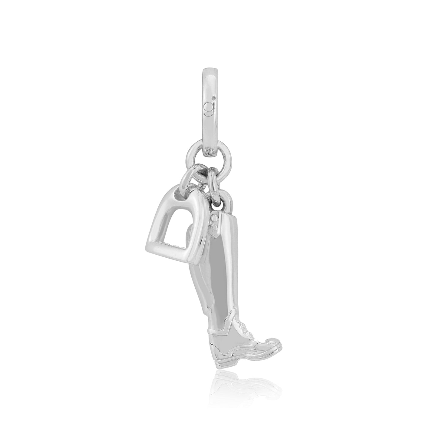 Sterling Silver Boot and Stirrup Charm/Pendant