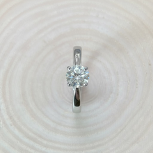 Load image into Gallery viewer, Preloved Platinum 0.84ct Certified Diamond Engagement Ring