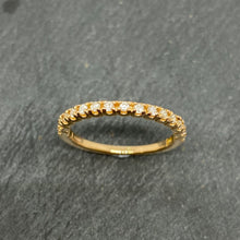 Load image into Gallery viewer, 18ct Rose Gold Claw Set Diamond Eternity Ring 0.23ct
