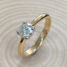 Load image into Gallery viewer, 18ct Yellow Gold & Platinum 0.65ct Diamond Ring