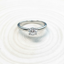 Load image into Gallery viewer, Preloved Palladium 6 Claw Diamond Solitaire Ring, 0.34ct.