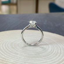 Load image into Gallery viewer, Preloved Platinum 0.84ct Certified Diamond Engagement Ring