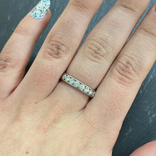 Load image into Gallery viewer, Preloved Charles Green Platinum Diamond Eternity Ring
