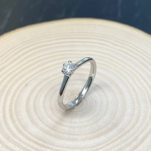 Load image into Gallery viewer, Preloved Palladium 6 Claw Diamond Solitaire Ring, 0.34ct.