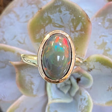 Load image into Gallery viewer, 9ct Black Opal Ring