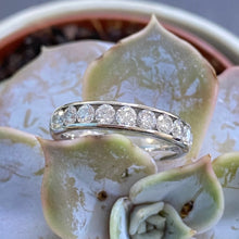 Load image into Gallery viewer, Preloved Charles Green Platinum Diamond Eternity Ring
