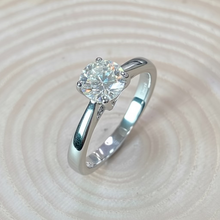 Load image into Gallery viewer, Preloved Platinum 0.84ct Certified Diamond Engagement Ring