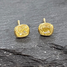 Load image into Gallery viewer, 18ct Fancy Intense Yellow Diamond Studs 0.78ct