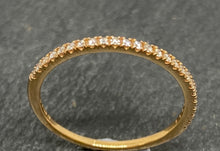 Load image into Gallery viewer, 18ct Rose Gold Claw Set Diamond Half Eternity Ring 0.10ct