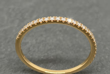 Load image into Gallery viewer, 18ct Rose Gold Claw Set Diamond Half Eternity Ring 0.10ct