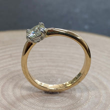 Load image into Gallery viewer, 18ct Yellow Gold & Platinum 0.65ct Diamond Ring
