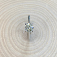 Load image into Gallery viewer, Platinum 0.75ct Solitaire Diamond Ring