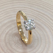 Load image into Gallery viewer, 18ct Yellow Gold & Platinum 0.65ct Diamond Ring