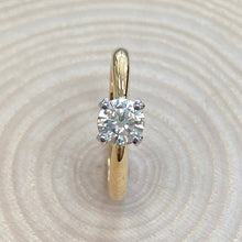 Load image into Gallery viewer, 18ct Yellow Gold & Platinum 0.65ct Diamond Ring