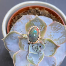 Load image into Gallery viewer, 9ct Black Opal Ring