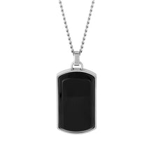 Load image into Gallery viewer, Dog Tag With Black Onyx