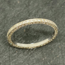 Load image into Gallery viewer, 18ct White Gold Grain Set Full Diamond Eternity Ring