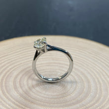 Load image into Gallery viewer, Platinum 0.75ct Solitaire Diamond Ring