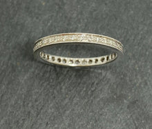 Load image into Gallery viewer, 18ct White Gold Full Grain Set Full Diamond Eternity Ring 0.29ct