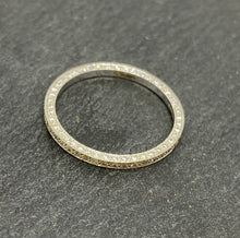 Load image into Gallery viewer, 18ct White Gold Grain Set Full Diamond Eternity Ring