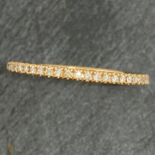Load image into Gallery viewer, 18ct Rose Gold Claw Set Diamond Half Eternity Ring 0.10ct