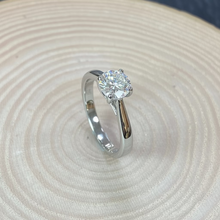 Load image into Gallery viewer, Preloved Platinum 0.84ct Certified Diamond Engagement Ring