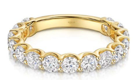 18 Carat Half Prong Setting Diamond Eternity Ring