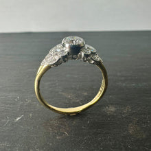 Load image into Gallery viewer, 18ct &amp; Platinum Lab Grown Diamond Milgrain Cluster Ring
