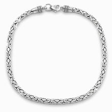 Load image into Gallery viewer, Preloved Sterling Silver 18" 4mm Byzantine Chain
