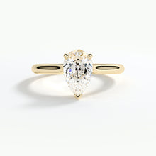 Load image into Gallery viewer, 9ct Yellow Gold 1.50ct Pear Shaped Lab Diamond Ring
