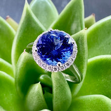 Load image into Gallery viewer, 18ct White Gold Tanzanite and Diamond Ring
