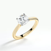 Load image into Gallery viewer, 9ct Yellow Gold 2ct Round Brilliant Cut Lab Diamond Ring
