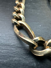 Load image into Gallery viewer, Preloved 9ct Yellow Gold Figaro Bracelet 8.5"
