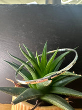 Load image into Gallery viewer, Sterling Silver Oval Hammered Bangle
