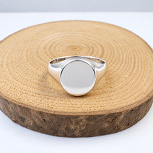 Load image into Gallery viewer, Sterling Silver Oval Signet Ring
