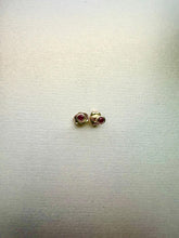 Load image into Gallery viewer, 9ct Yellow Gold Ruby Studs

