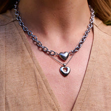 Load image into Gallery viewer, Ava &amp; Sky Stainless Steel Connected Heart Necklace
