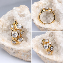 Load image into Gallery viewer, 9ct Yellow Gold Lab Grown Diamond Bubble Ring
