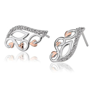 Clogau Masque Earrings With White Topaz
