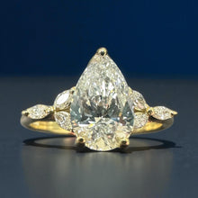 Load image into Gallery viewer, Pear Shaped Lab Diamond Ring
