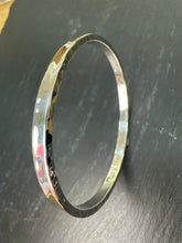 Load image into Gallery viewer, Sterling Silver Handmade Hammered Edge Bangle
