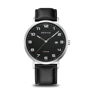 Men's Bering Titanium Brushed Silver Watch