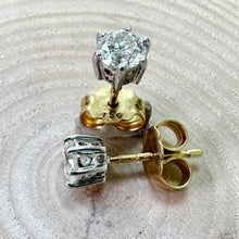 Load image into Gallery viewer, Pre-loved 18ct Gold Diamond Studs
