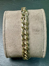 Load image into Gallery viewer, Preloved 9ct Yellow Gold Double Curb Link Bracelet
