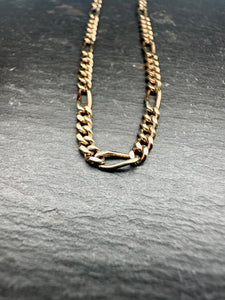 Preloved 9ct Yellow Gold Figaro Chain 18" 6.5g