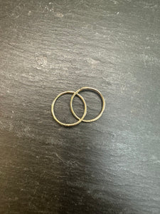 Preloved 9ct Yellow Gold Filed Pattern Huggies